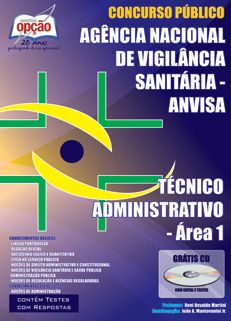 Concurso ANVISA  TÉCNICO ADMINISTRATIVO - ÁREA I